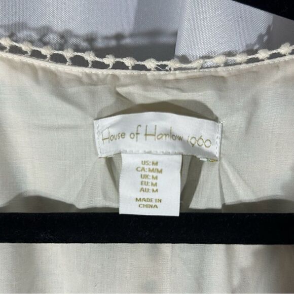 HOUSE OF HARLOW 1960 FLIGHT OF MACAW MAXI DRESS IVORY COMBO MEDIUM NWT - Picture 5 of 6